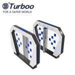 Office Security Swing Turnstile Barrier Gate Acrylic RFID Card Reader