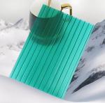 3mm Twin Wall pc hollow sheet Protective PE Film Anti Uv Coating 100% Raw