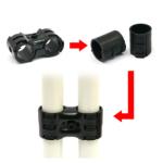Good Quality Black Double Metal Joint for Lean Pipe Workbench