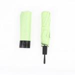 21 inch compact anti-uv uv protection three fold umbrella with sunproof sunshade