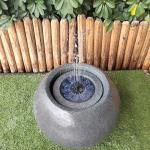 3W Lighted Wall Solar Floating Bird Bath Energy Power Water Garden Pond Fountain