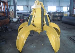 Wholesale Q345B Hardox450 Orange Peel Grab 2120 Mm Close Height 3 Pcs Fingers No Rotate from china suppliers