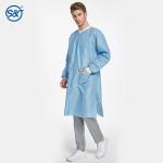 SMS fabric non-woven lab coat medical disposable full length disposable lab coat