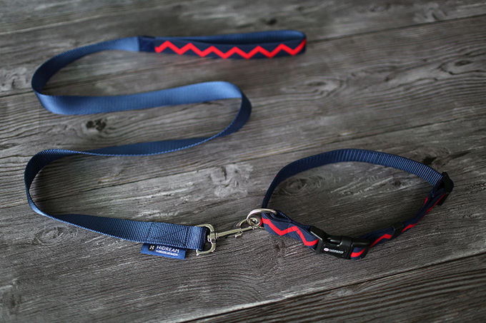 9.14m 30 Ft 20 Ft Heavy Duty Nylon Dog Leash Red Navy Blue Elastic Woven