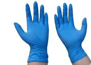Wholesale Bule Disposable Protective Gloves Medical Nitrile Gloves Cutomized Size from china suppliers