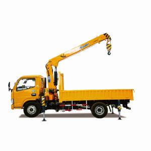 Wholesale 5 Tons Telescoping Boom Truck Mounted Crane For Sale 4*2 Cargo Truck With Crane from china suppliers