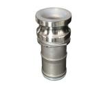 Casting Antistatic 75mm PTFE Lined Pipe Fittings Type E Camlock Fitting