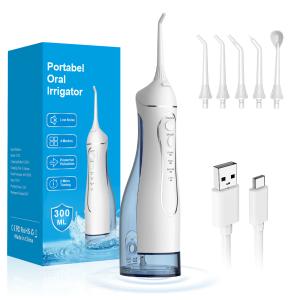 Wholesale Portable Dental Water Jet Flosser Teeth Cleaning Water Flosser Cordless Rechargeable Water Dental Flosser Teeth Pick from china suppliers