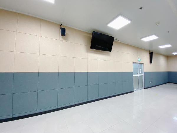 School Lobby Decorative Material Fabric Wrapped Acoustical Wall Panels Absorbing