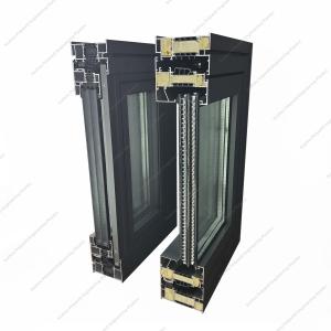 Wholesale Double Glazing Thermal Insulation Aluminum Window Mill Finish Broken Bridge Silent Casement from china suppliers
