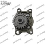 Oil pump 6D125 PC400-3 flat 6150-51-1004