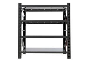Wholesale Rivet Interlocking 400-600mm Width Free Standing Storage Rack Heavy Duty Metal Shelf from china suppliers