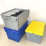 600x400x315mm Plastic Moving Totes Storage Boxes Nestable Plastic Crate