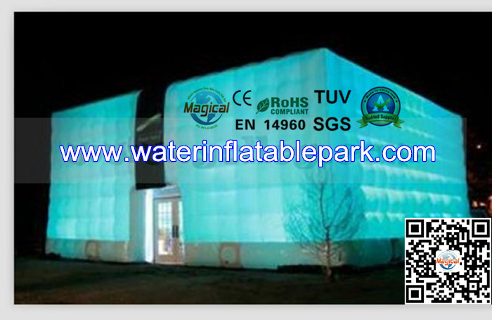 Party Inflatable Lighting Tent With Light / Large Light Tent 20m x 10m x 5m