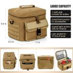 Men Nylon Thermal Cooler Tote With Adjustable Strap
