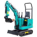 Multifunctions 1000kg Euro5 Mini Hydraulic Excavator With Roll Over Protection