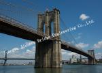 Prefabricated Wire Suspension Bridge Multi Span Customized Construction European