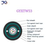 Steel Tape Double Armored Fiber Optic Cable G657A Type For Duct