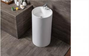 Wholesale One Piece Pedestal Wash Basin Face 20 22 24 Inch Wash Basin Easy Clean from china suppliers