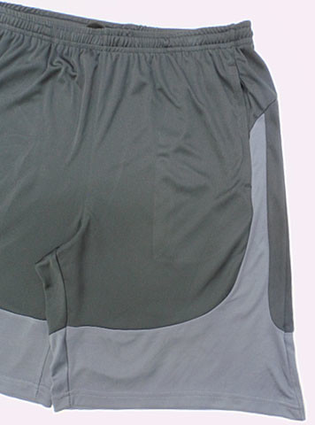 S To XL Adjustable Elastic Waist Gray Jogger Shorts For Soccer