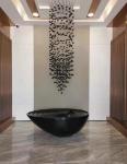 Luxury Stone Crystal Chandelier Large Modern Staircase Led Lighting(WH-NC-92)