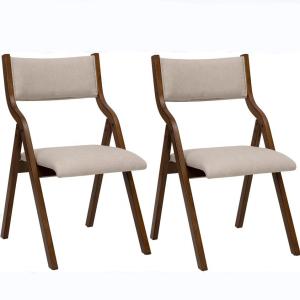 Wholesale NC/PU Paint Finish Wooden Legs Fabric Upholstered Dining Foldable Chair for Restaurant Suppliers in Bulk from china suppliers