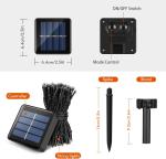 72ft 200 LED 8 Modes Solar Powered Christmas Lights