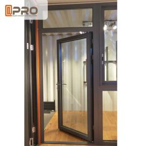 China Customized Design Aluminium Hinged Doors For Construction Buildings stainless steel glass door hinge Door hinge black on sale