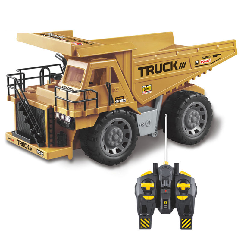 Remote-Controlled Dump Truck 1 8 Scale for Children's Toy Collection and Playtime