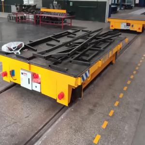 China 20T Railroad Transfer Cart , Wireless Remote Control Electric Transfer Trolley on sale