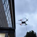DJI FlyCart 30 50m high Building cleaning Tethered drone system