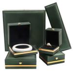 Custom Logo PU Leather Storage Box 6 Colors Ring Packaging Box