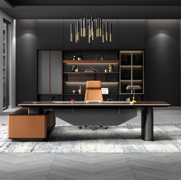 Factory Custom Wholesale Luxury Design Ceo Boss Executive Office Desk Modern