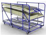 Industrial Roller Track Flow Rail ABS Plastic WheelsFor Warehouse Shelf Rack