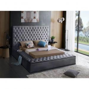 Wholesale Modern Leather Luxury Bed Master Hotel Bedroom Double Bed 1.8 Bedroom King Bed from china suppliers