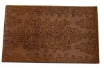 Camel Color Embossed logo metal logo Leather Patches Handcraft