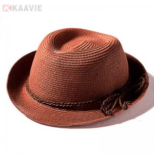 Wholesale 58cm Lightweight Unisex Raffia Straw Bucket Hat For Summer Outdoor from china suppliers