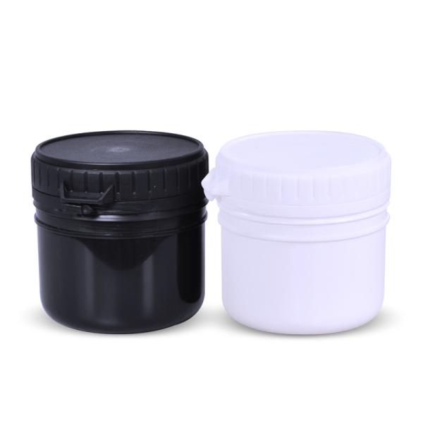 200ml Capacity HDPE Plastic Jar for Storing Medicine Tablets Pills and Protein
