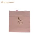 Custom Color Pink Present Paper Packaging Bags Gift Shipping Bag Logo Printed