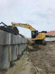 Mounted Onto An Excavator Anchor Drilling Rig Mast Hydraulic Clamps 1Ton Winch
