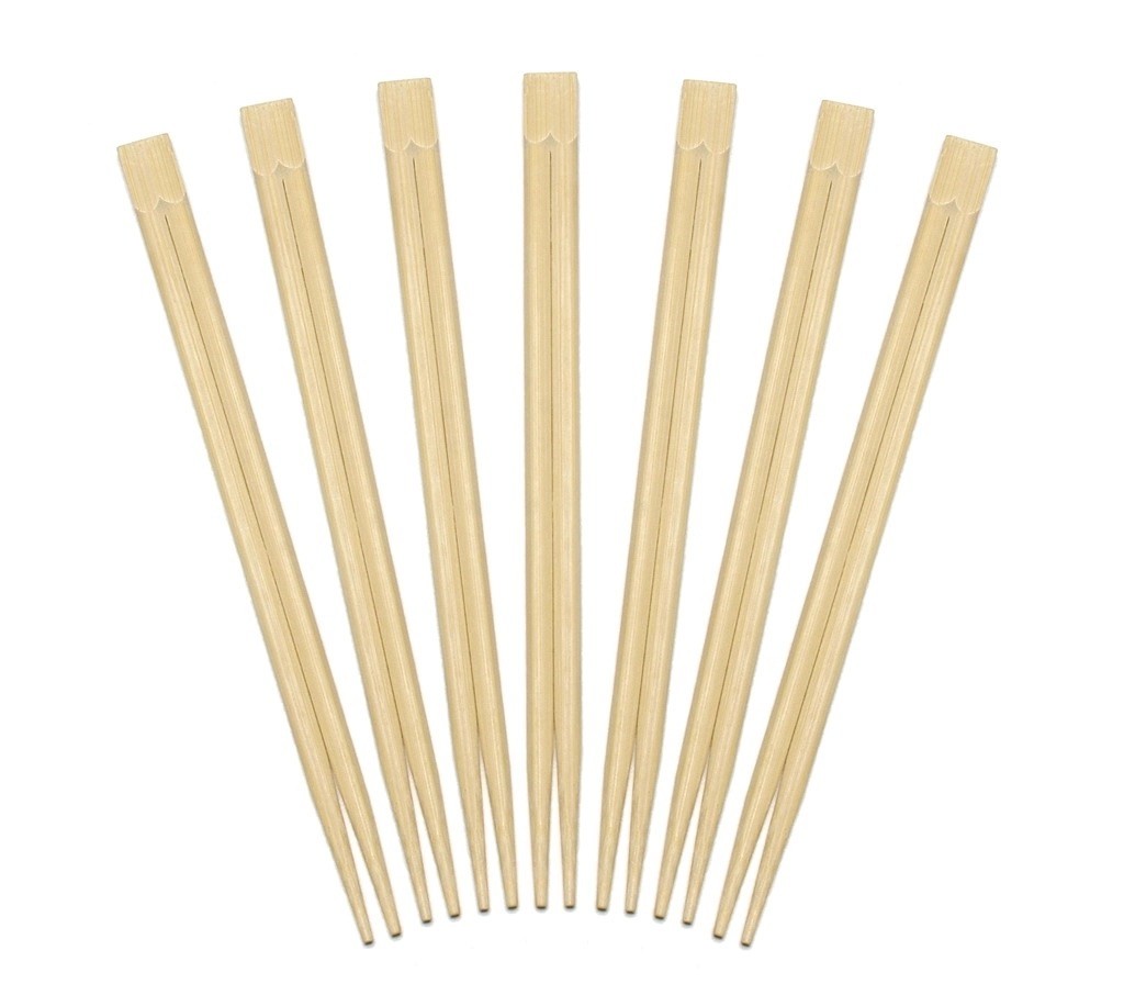4.3mm 4.8mm Thickness Sushi Bamboo Chopsticks with Full Paper OEM Accepted