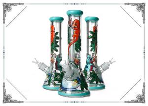 Wholesale 9MM Bong Dinosaur Art On Glass Smoking Water Pipe With Ice Catcher from china suppliers