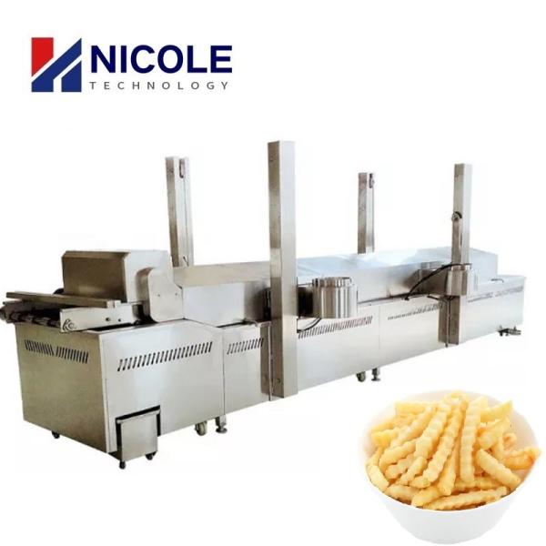 Customized Continuous SUS 304 Pellet Frying Line Electric Commercial Potato Chip