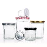 Factory Price Clear Food Packaging Storage Jar Multiple Sizes Round Glass Jar