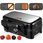 Reversible Electric Crepe Maker With Thermostat Knob For Household Use Non Stick