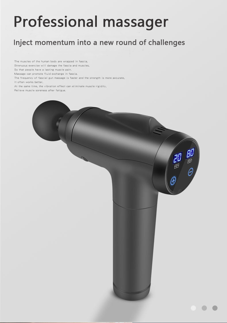 30 Speed Fascia Massage Gun Deep Tissue Percussion Massage Gun Touch Screen