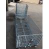 Buy cheap Customized Galvanized Collapsible Wire Cage Conveyable With Casters 6mm from wholesalers