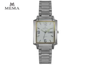 Wholesale MEMA Calendar Square Wrist Watches For Mens Alloy Shell Alloy Band from china suppliers