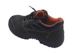 Artificial Leather Waterproof Safety Boots With Suede Round Safety Toe