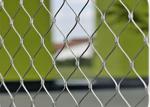 Customized 7x7 Balustrade Cable Mesh , Stainless Steel Ferrule Rope Mesh